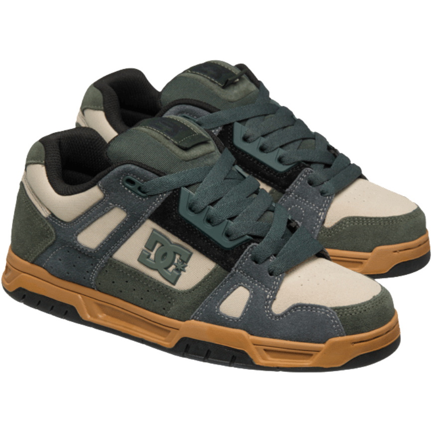 2026 DC Shoes Mens Stag Trainers 320188 - Deep Forest